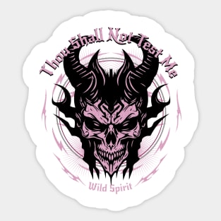 Thou Shall Not Test Me Wild Spirit Quote Motivational Inspirational Sticker